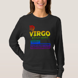 Colorful Virgo Zodiac Qualities T-Shirt