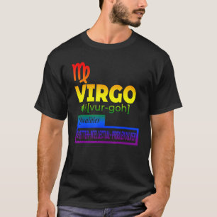 Colorful Virgo Zodiac Qualities T-Shirt