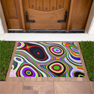 Colorful Vivid Abstraction Pattern Doormat