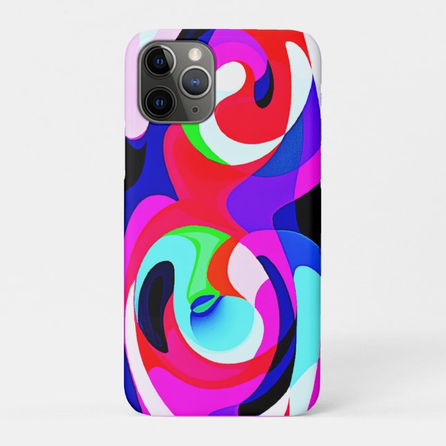 Colorful Vivid Abstractions Pattern Case-Mate iPhone Case (Back)