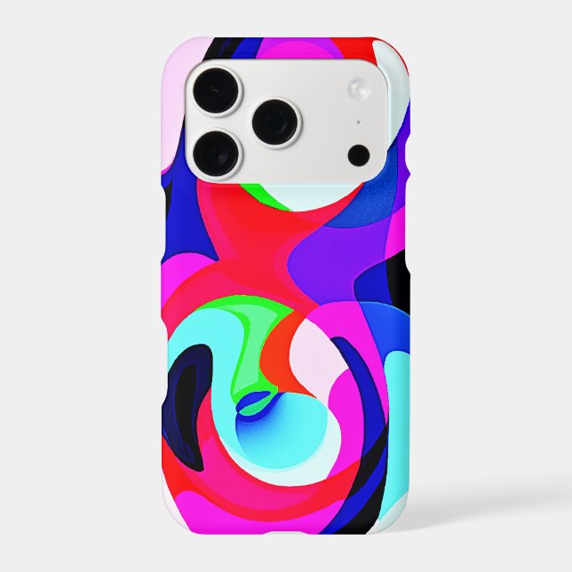 Colorful Vivid Abstractions Pattern Iphone Case (Back)