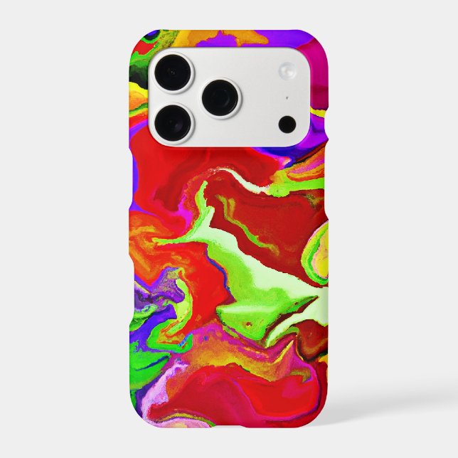 Colorful Vivid Abstractions Pattern Iphone Case (Back)