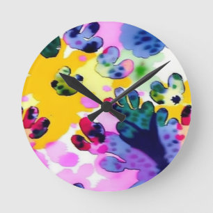 Colorful vivid design  round clock