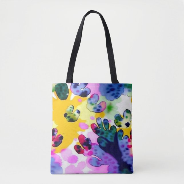 Colorful vivid design  tote bag (Front)