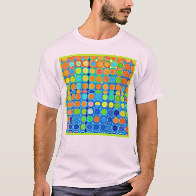 Colorful Vivid Elegance Stylish Pattern T-Shirt (Front)