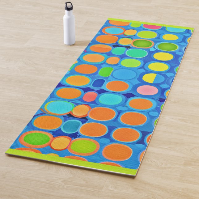 Colorful Vivid Elegance Stylish Pattern Yoga Mat (In Situ)