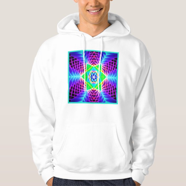 Colorful Vivid Pattern Hoodie (Front)