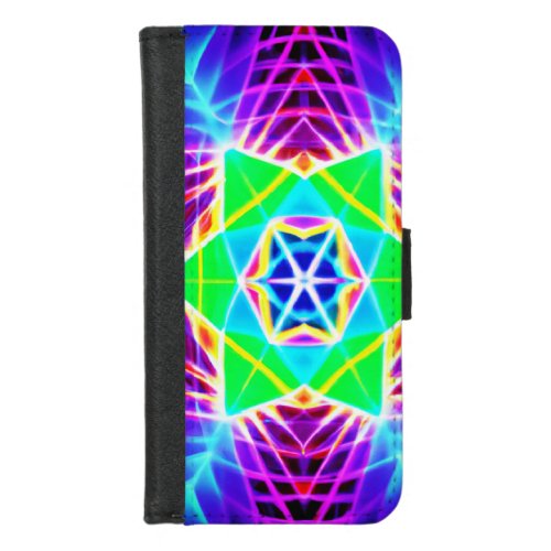 Colorful Vivid Pattern iPhone 87 Wallet Case