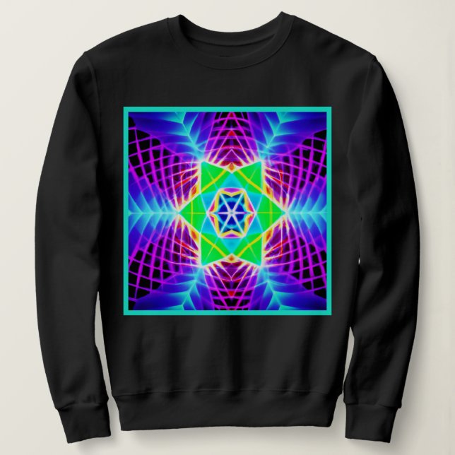 Colorful Vivid Pattern Sweatshirt (Design Front)