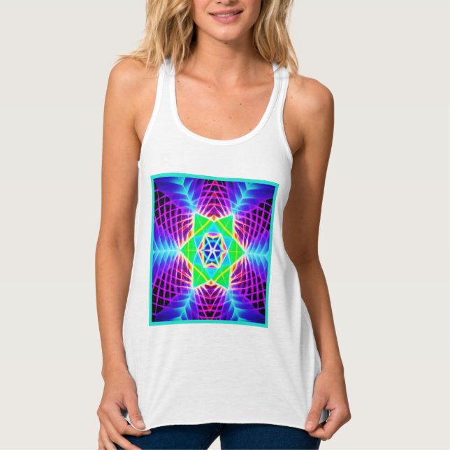 Colorful Vivid Pattern Tank Top (Front)