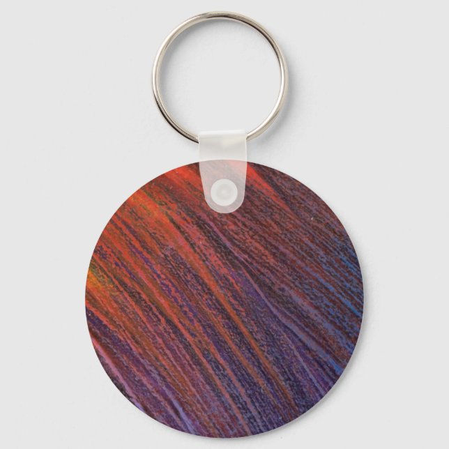 Colorful Volcanic Lava Keychain (Front)