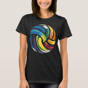 Colorful Volleyball Ball T-Shirt