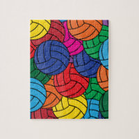 Colorful Volleyball Collage