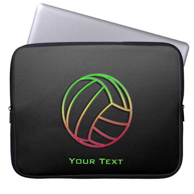Colorful Volleyball Laptop Sleeve (Front)