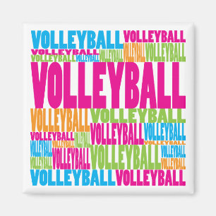 Colorful Volleyball Magnet