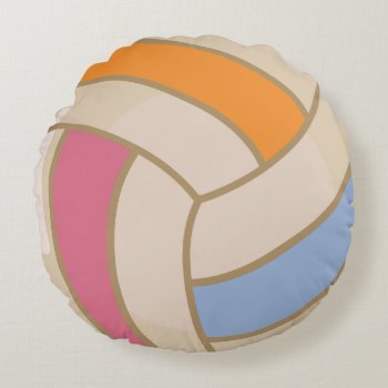 Colorful Volleyball Pillow by ImGEEE at Zazzle