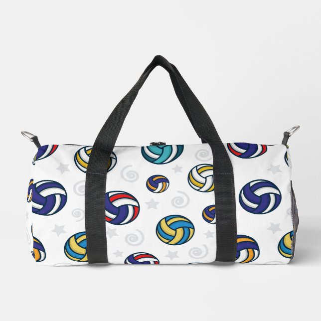 Colorful Volleyballs Duffle Bag (Front)