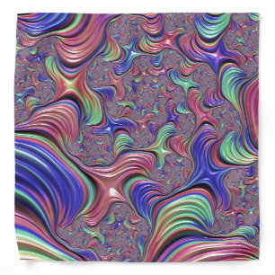 Colorful Vortex Abstract Trippy Spiral Fractal Bandana