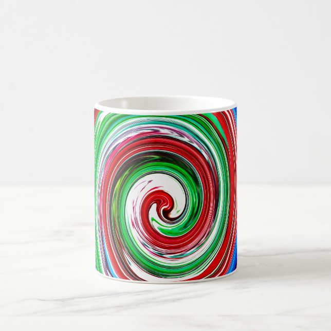 Colorful vortex coffee mug (Center)