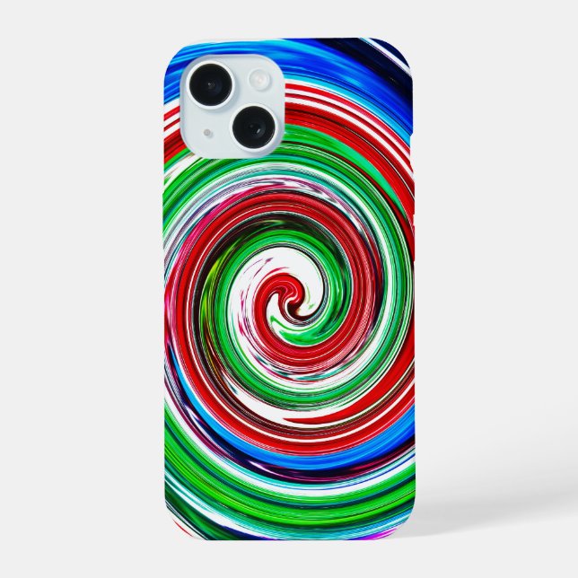 Colorful vortex iphone case (Back)
