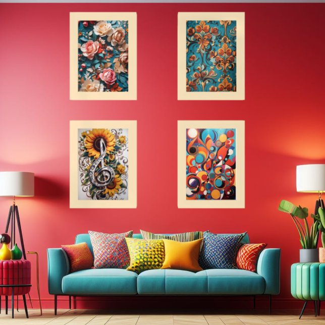 Colorful Wall Art Sets (Creator Uploaded)