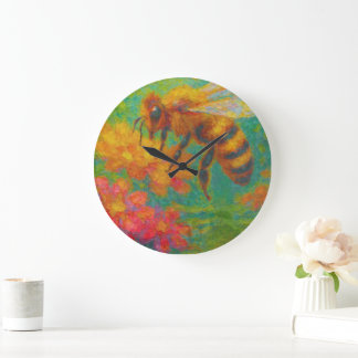 Colorful Wall Clock: Fusion of Art and Functionali Large Clock