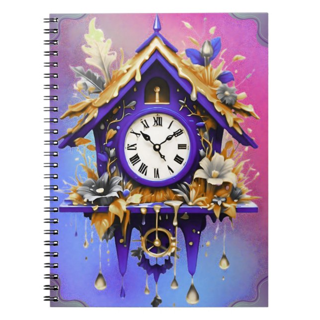 Colorful wall clock notebook (Front)