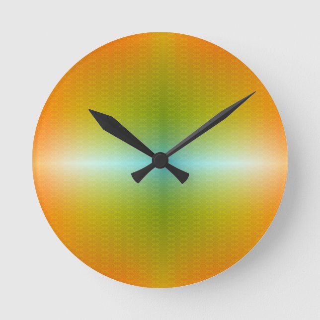 Colorful wall clock with a gradient face  (Front)