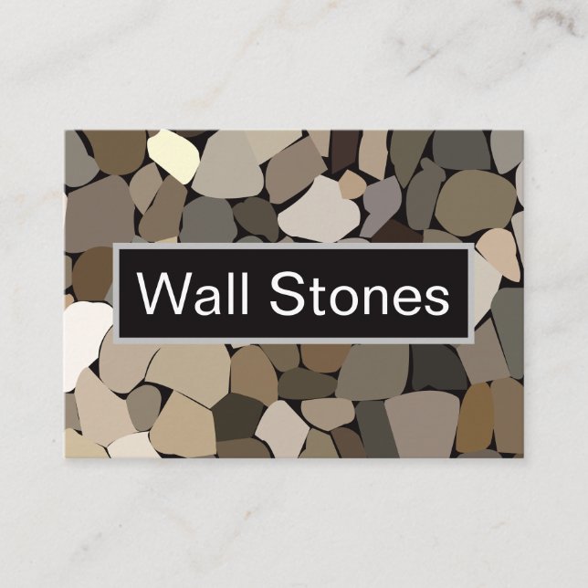 Colorful Wall Stones  Business Card (Front)