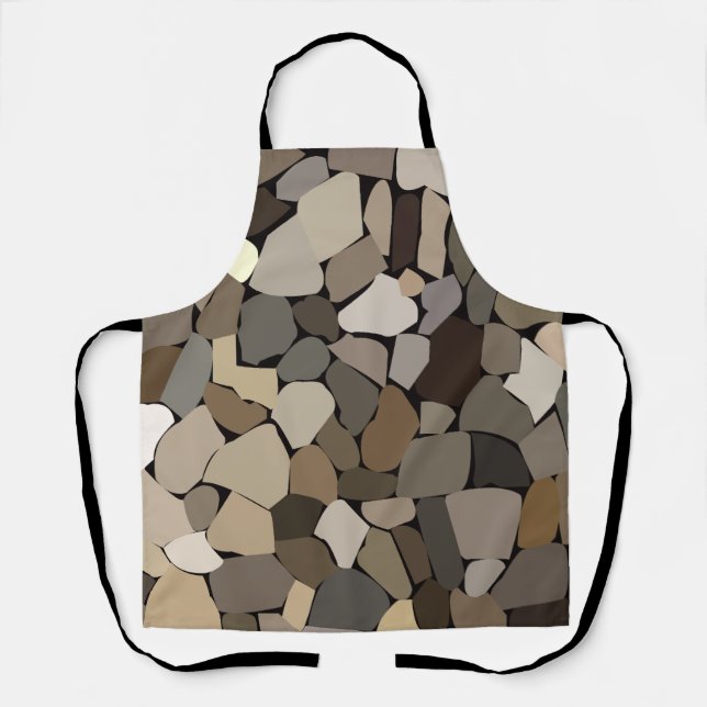 Colorful Wall Stones Pattern Apron (Front)