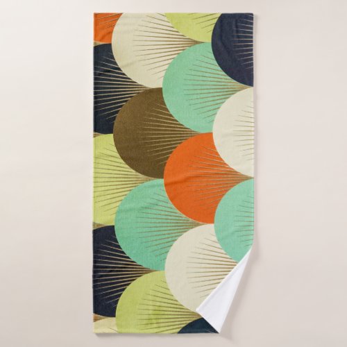 Colorful wallpaper artistic design bath towel