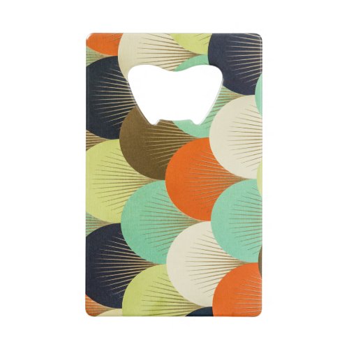 Colorful wallpaper artistic design credit card bottle opener