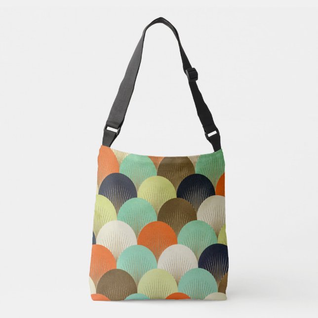 Colorful wallpaper: artistic design. crossbody bag (Front)