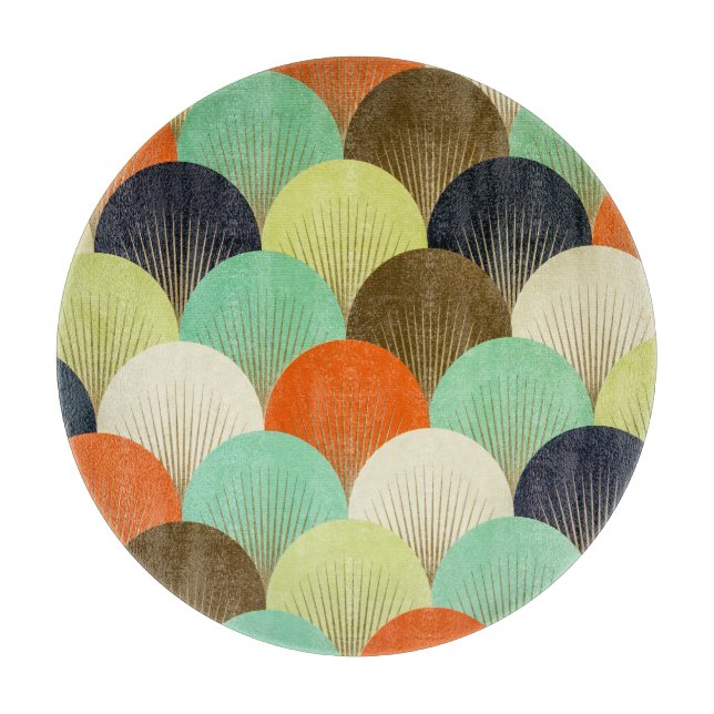 Colorful wallpaper: artistic design. cutting board (Front)
