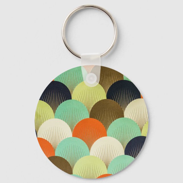 Colorful wallpaper: artistic design. keychain (Front)