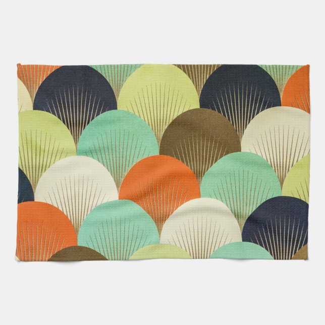 Colorful wallpaper: artistic design. kitchen towel (Horizontal)