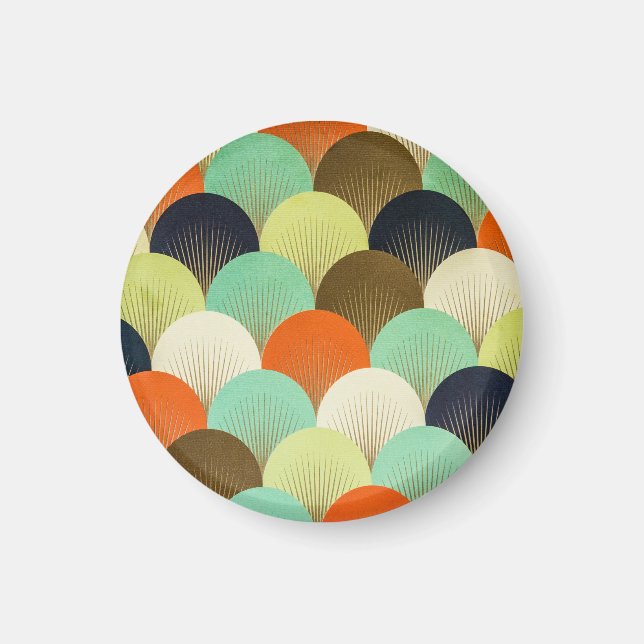 Colorful wallpaper: artistic design. magnet (Front)
