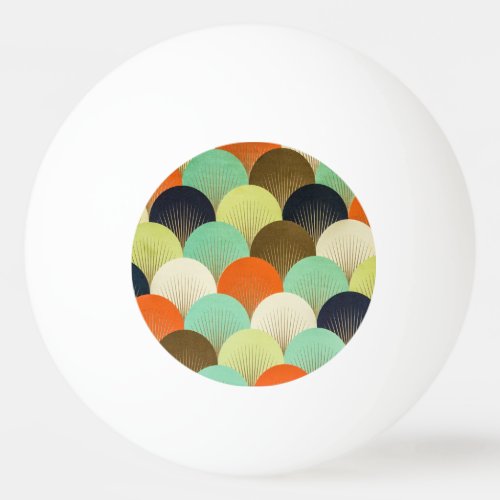 Colorful wallpaper artistic design ping pong ball