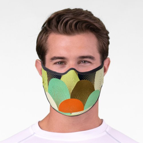 Colorful wallpaper artistic design premium face mask