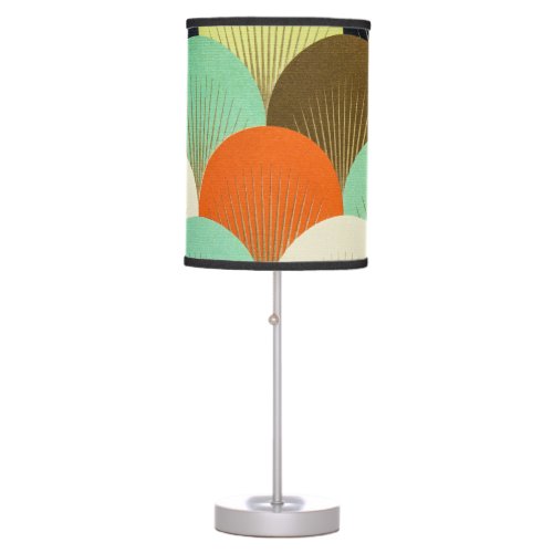 Colorful wallpaper artistic design table lamp