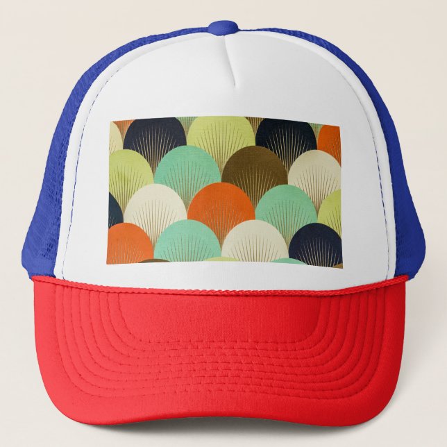 Colorful wallpaper: artistic design. trucker hat (Front)