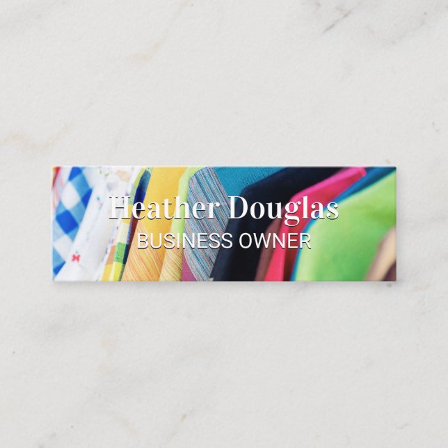 Colorful Wardrobes Mini Business Card (Front)