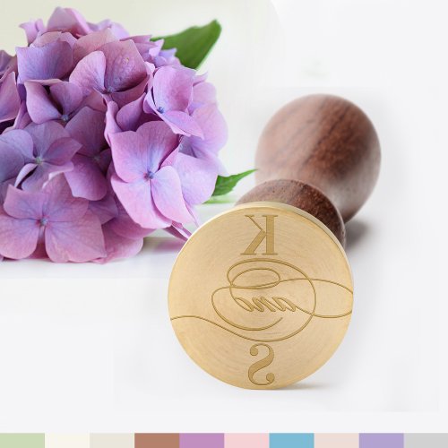Colorful Warm Floral Elegance Boho Wedding Wax Seal Stamp
