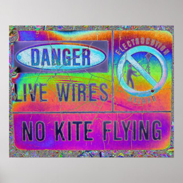 Colorful Warning Poster (Front)