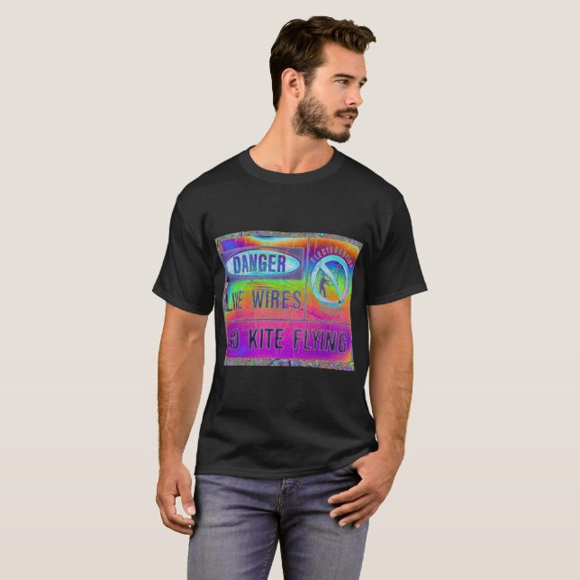 Colorful Warning T-Shirt (Front Full)