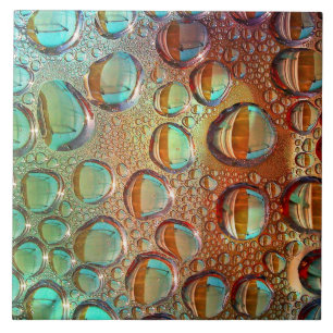 Colorful water bubbles pattern tile