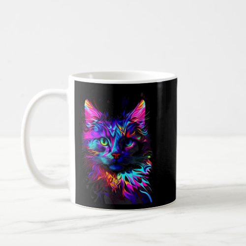 Colorful Water color Cat Dad dy Mom my Boy Girl  Coffee Mug