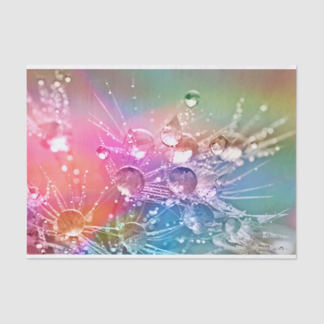 Colorful water drops tissue paper (Front)