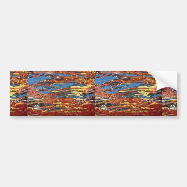 Colorful Water reflection Bumper Sticker (Front)