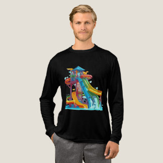 Colorful Water Slide T-Shirt Tri-Blend Shirt